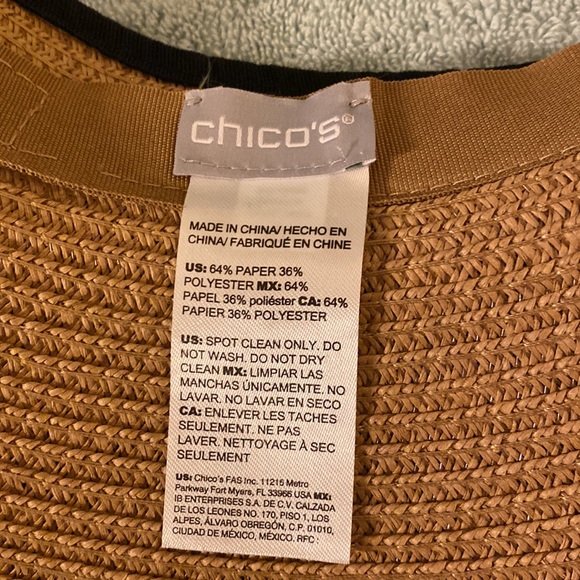 Chico’s EUC Foldable/Adjustable Sun Hat - Picture 3 of 5